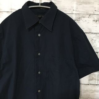 アートヴィンテージ(ART VINTAGE)の【希少】エクスプレス 半袖シャツ S ネイビー(シャツ)