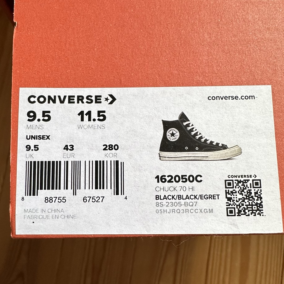 CONVERSE(コンバース)のCONVERSE CT70 CHUCK TAYLOR   HI 28cm 黒 メンズの靴/シューズ(スニーカー)の商品写真