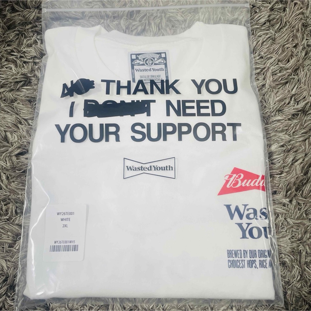 HUMAN MADE(ヒューマンメイド)の2XL WASTED YOUTH BUDWEISER T-SHIRT  メンズのトップス(Tシャツ/カットソー(半袖/袖なし))の商品写真