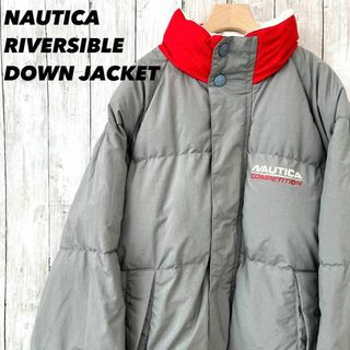 ノーティカ(NAUTICA)のアメリカ古着NAUTICAノーティカ　リバーシブルダウンジャケット　サイズXL(ダウンジャケット)