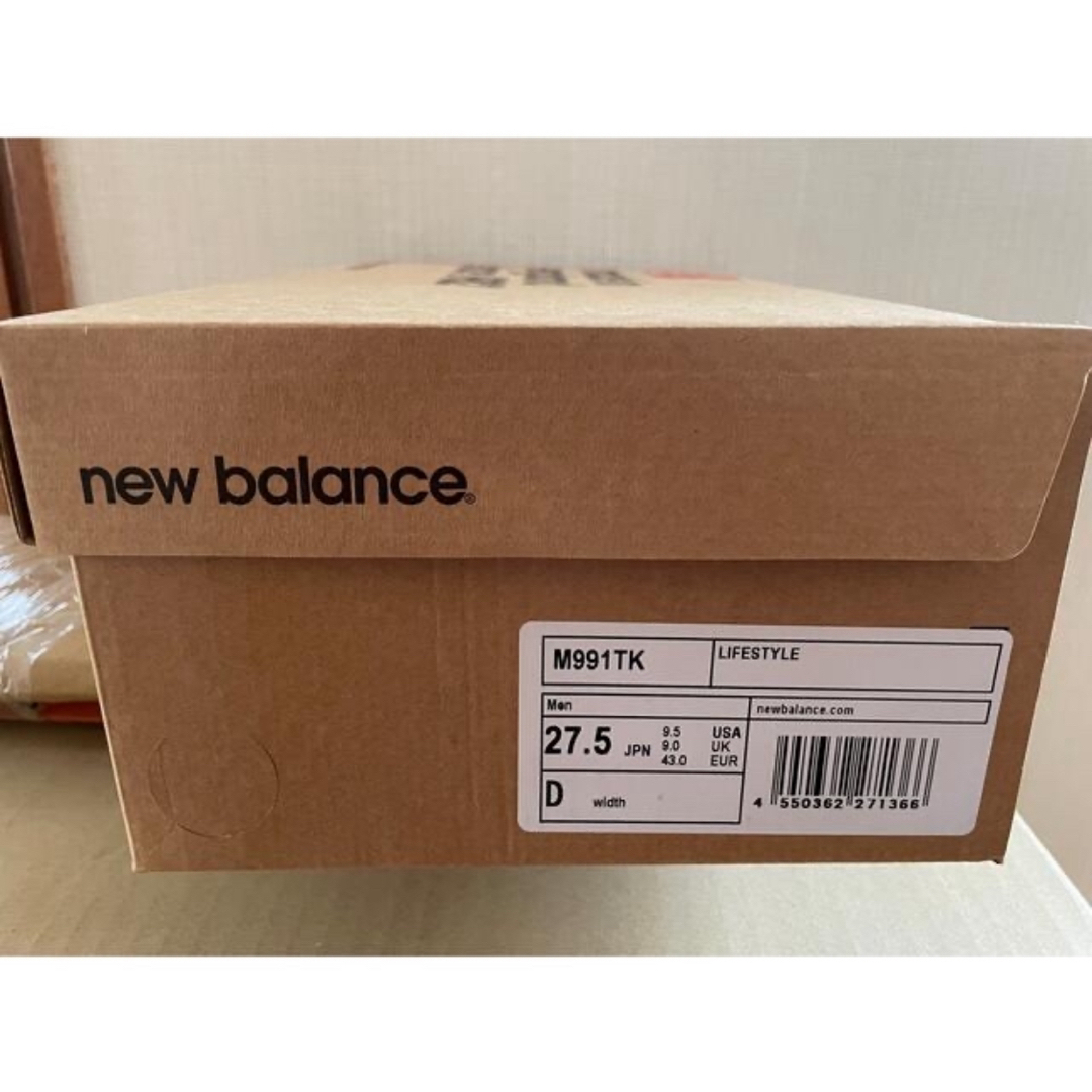 New Balance(ニューバランス)の新品 Ｍ９９１ＴＫ ニューバランス ブラック ２７.５センチ メンズの靴/シューズ(スニーカー)の商品写真