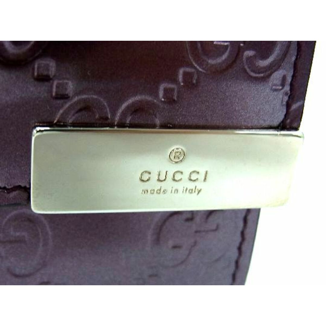 Gucci(グッチ)の■新品同様■ GUCCI グッチ 291099 GG柄 パテントレザー 二つ折り 長財布 ウォレット 札入れ 小銭入れ レディース パープル系 AU5154 メンズのファッション小物(長財布)の商品写真