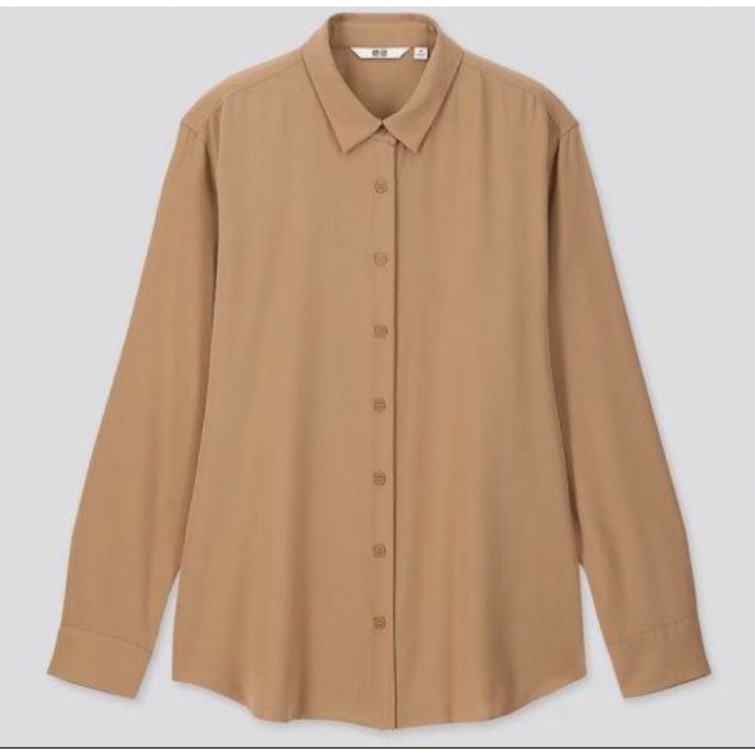 UNIQLO(ユニクロ)のユニクロ レーヨンブラウス（長袖） レディースのトップス(シャツ/ブラウス(長袖/七分))の商品写真