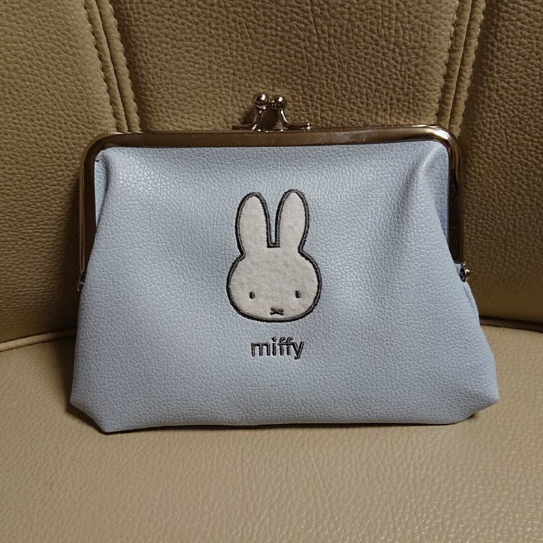 ●miffyがま口ポーチ 水色● レディースのファッション小物(ポーチ)の商品写真