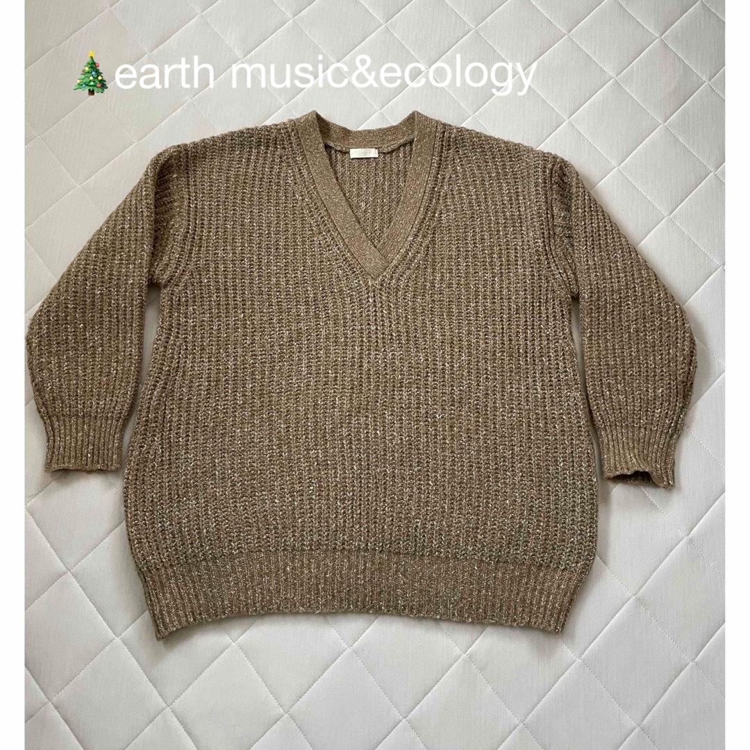 earth music & ecology(アースミュージックアンドエコロジー)のearth music&ecology メランジニットチュニック レディース レディースのトップス(ニット/セーター)の商品写真