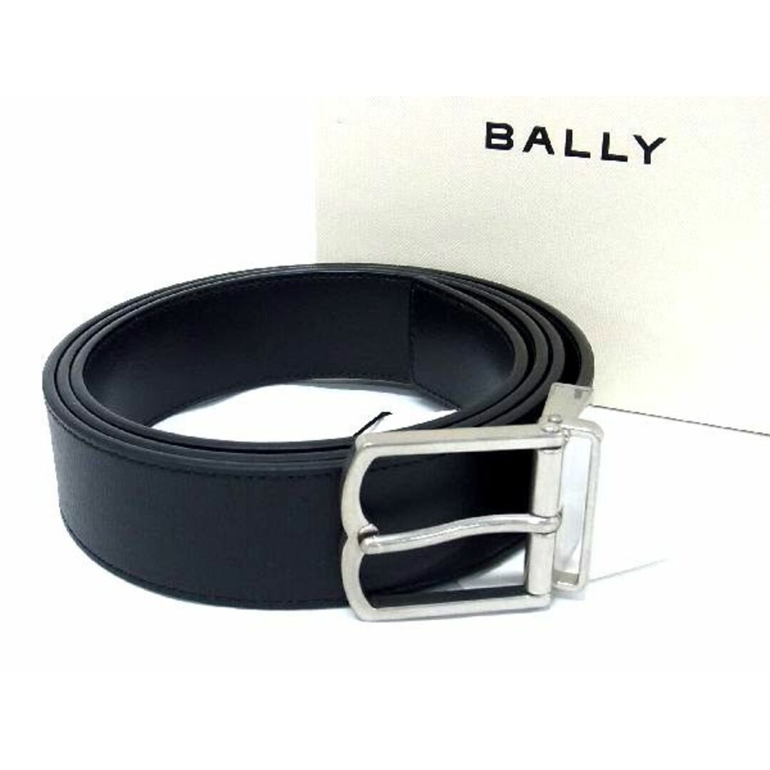 ブラック系素材■新品■未使用■ BALLY バリー レザー ベルト ビジネス 紳士 表記サイズ 110/44 メンズ ブラック系 AV1814