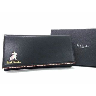 ポールスミス(Paul Smith)の■新品■未使用■ Paul Smith ポールスミス レザー 二つ折り 長財布 ウォレット 小銭入れ 札入れ ブラック系 AU5135 (折り財布)