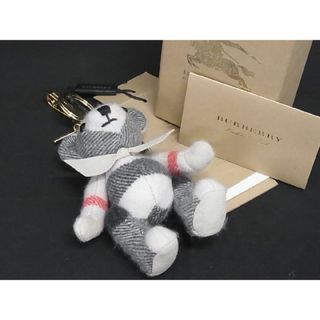 BURBERRY - ■新品■未使用■ BURBERRY バーバリー ベア くま キーホルダー バッグチャーム アクセサリー レディース グレー系 AU5162 