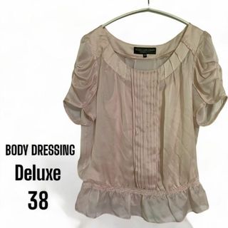 DELUXE - [ボディドレッシングデラックス] シースルー　ピンク　キャミ付き　トップス　M