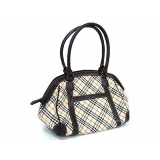 バーバリー(BURBERRY)の■新品同様■ BURBERRY バーバリー ノバチェック キャンバス×レザー トートバッグ ハンドバッグ ベージュ系×ブラウン系 AV3779 (トートバッグ)