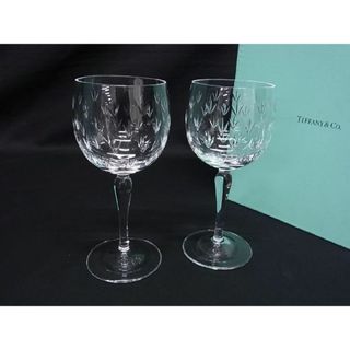 ティファニー(Tiffany & Co.)の■極美品■ TIFFANY＆Co ティファニー フローレット ペアグラス ワイングラス テーブルウェア 食器 2客セット クリア AP7812(食器)