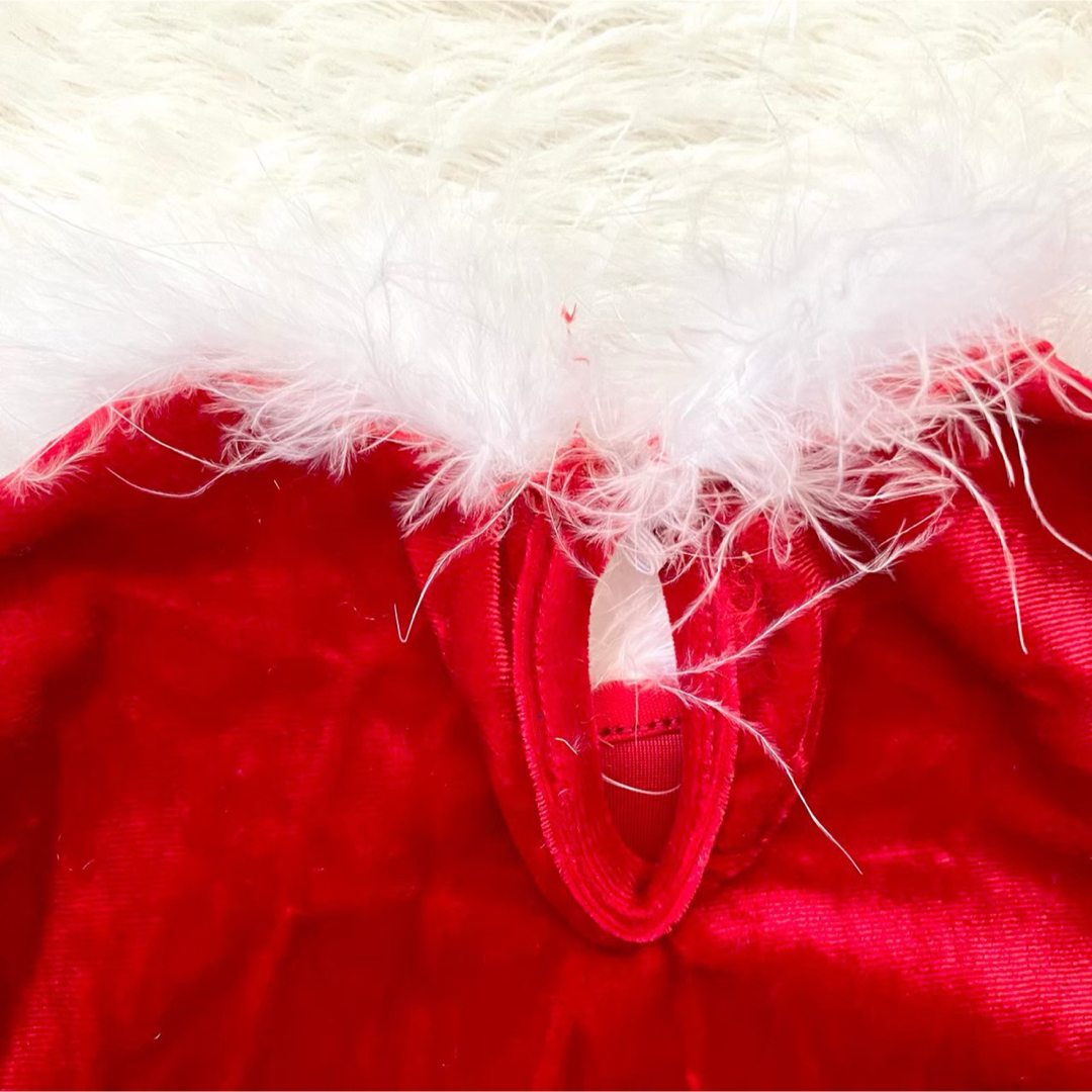 サンタ クリスマス ワンピース スカート 女の子 セット 110 コスプレ キッズ/ベビー/マタニティのキッズ服女の子用(90cm~)(ワンピース)の商品写真