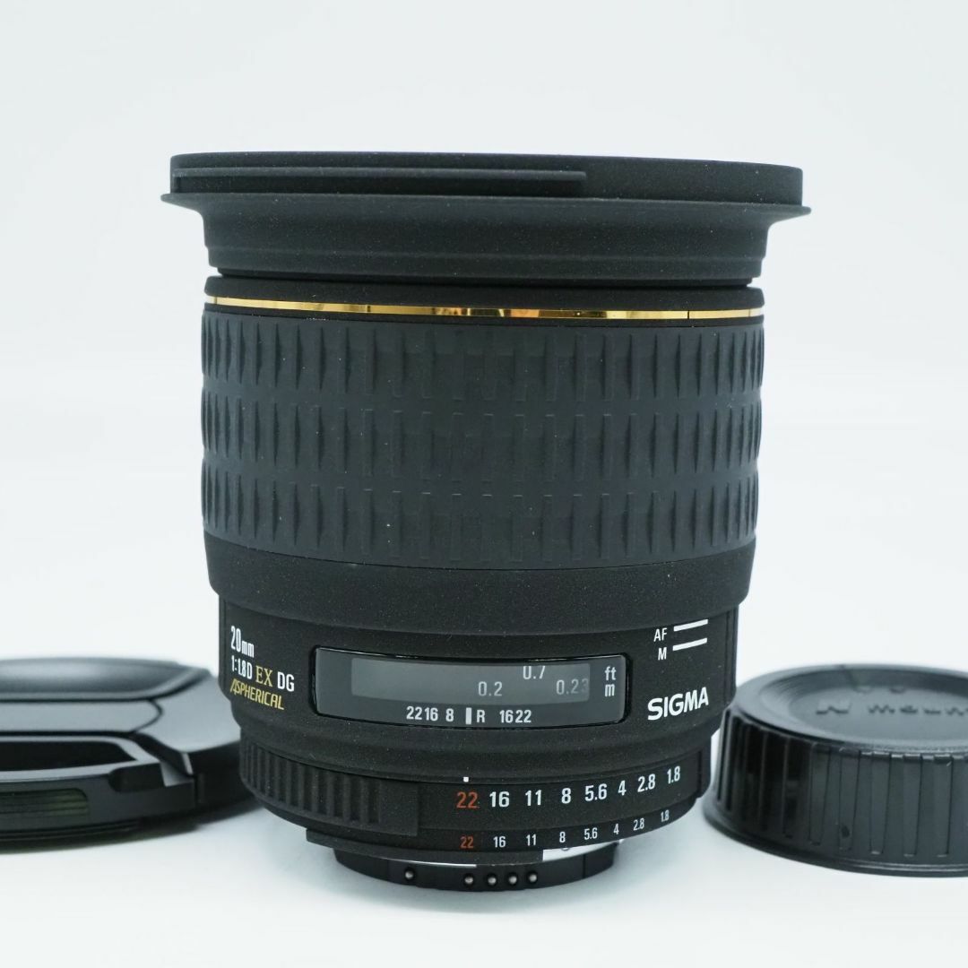 SIGMA(シグマ)の20mm F1.8 EX DG ASPHERICAL RF ニコン用 スマホ/家電/カメラのカメラ(レンズ(単焦点))の商品写真