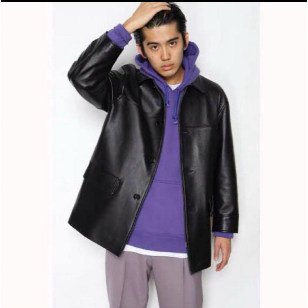 WACKO MARIA - WACKOMARIA LEATHER CAR COAT ワコマリア レザーコート