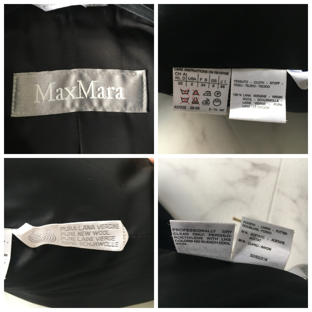 美品 MaxMara マックスマーラ ピュアヴァー人 ウール コート 美品 MaxMara マックスマーラ ピュアヴァー人 ウール コート