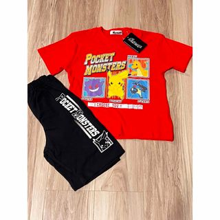 ポケモン(ポケモン)の【新品未使用品】ポケモン半袖Tシャツ、ハーフパンツ上下セット　120サイズ(パジャマ)