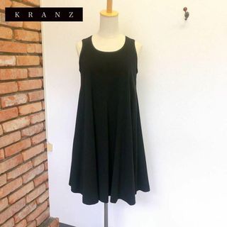 美品　2回使用　KRANZ　irise ワンピース　チュニック　ブラック系　2(ひざ丈ワンピース)