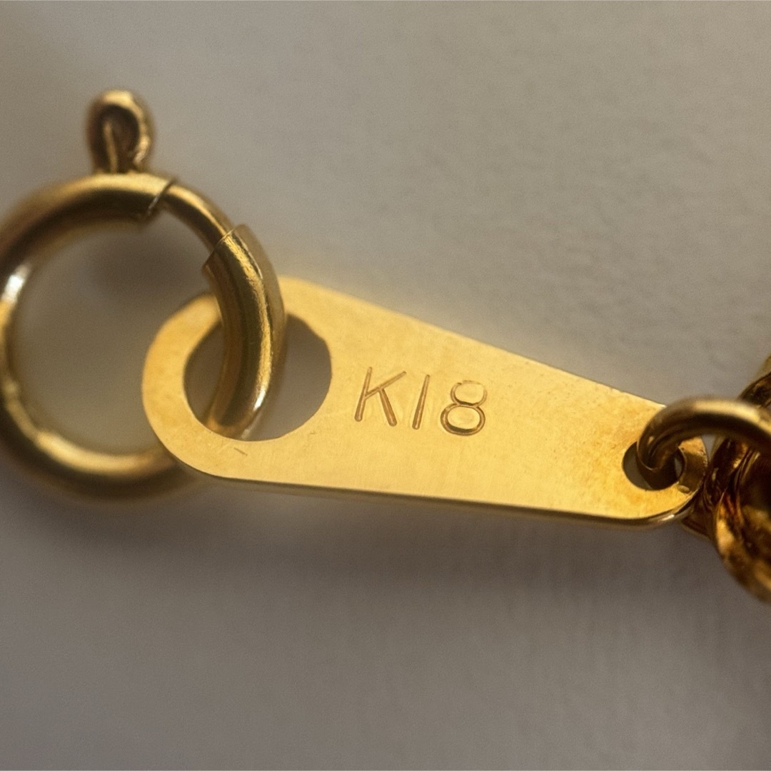 K18 ボールチェーンネックレス 18金 レディースのアクセサリー(ネックレス)の商品写真