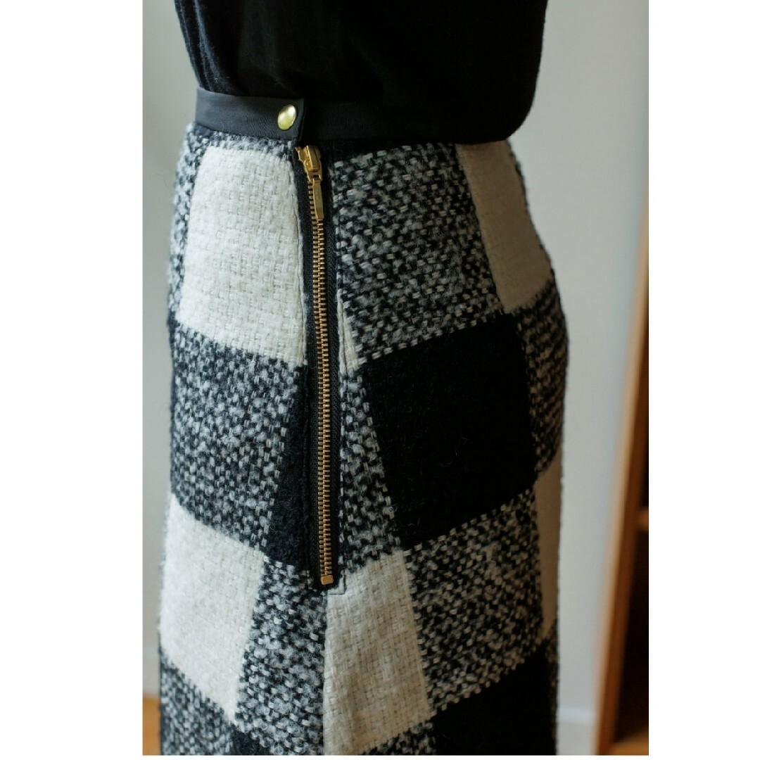 Bluelea check tight skirt レディースのスカート(ロングスカート)の商品写真