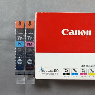 キヤノン(Canon)のキャノン純正インク BCI-7e フォトシアン、フォトマゼンダ 無開(PC周辺機器)