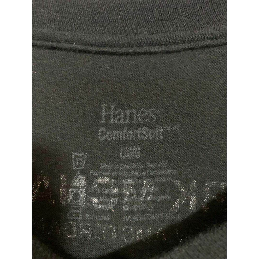 Hanes(ヘインズ)の[ヘインズ] ビッグ英字ロゴ　Ｔシャツ  ブラック  Lサイズ　ブラック　半袖 メンズのトップス(Tシャツ/カットソー(半袖/袖なし))の商品写真