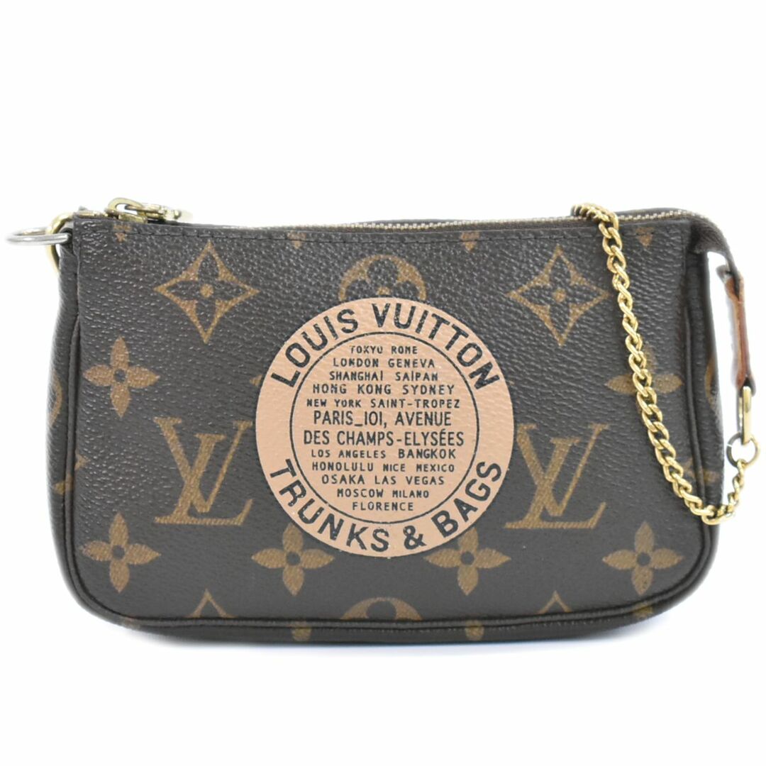 ポーチ本物 ルイヴィトン LOUIS VUITTON LV ミニポシェットアクセソワール T＆B モノグラム ポーチ ハンドバッグ ブラウン M60153 ビトン バッグ