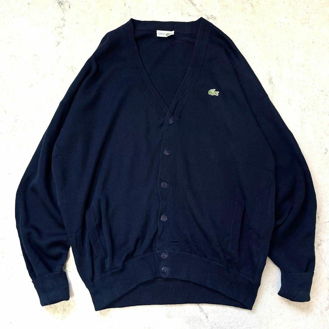 ラコステ LACOSTE ウール×アクリルニットカーディガン メンズL /eaa396343