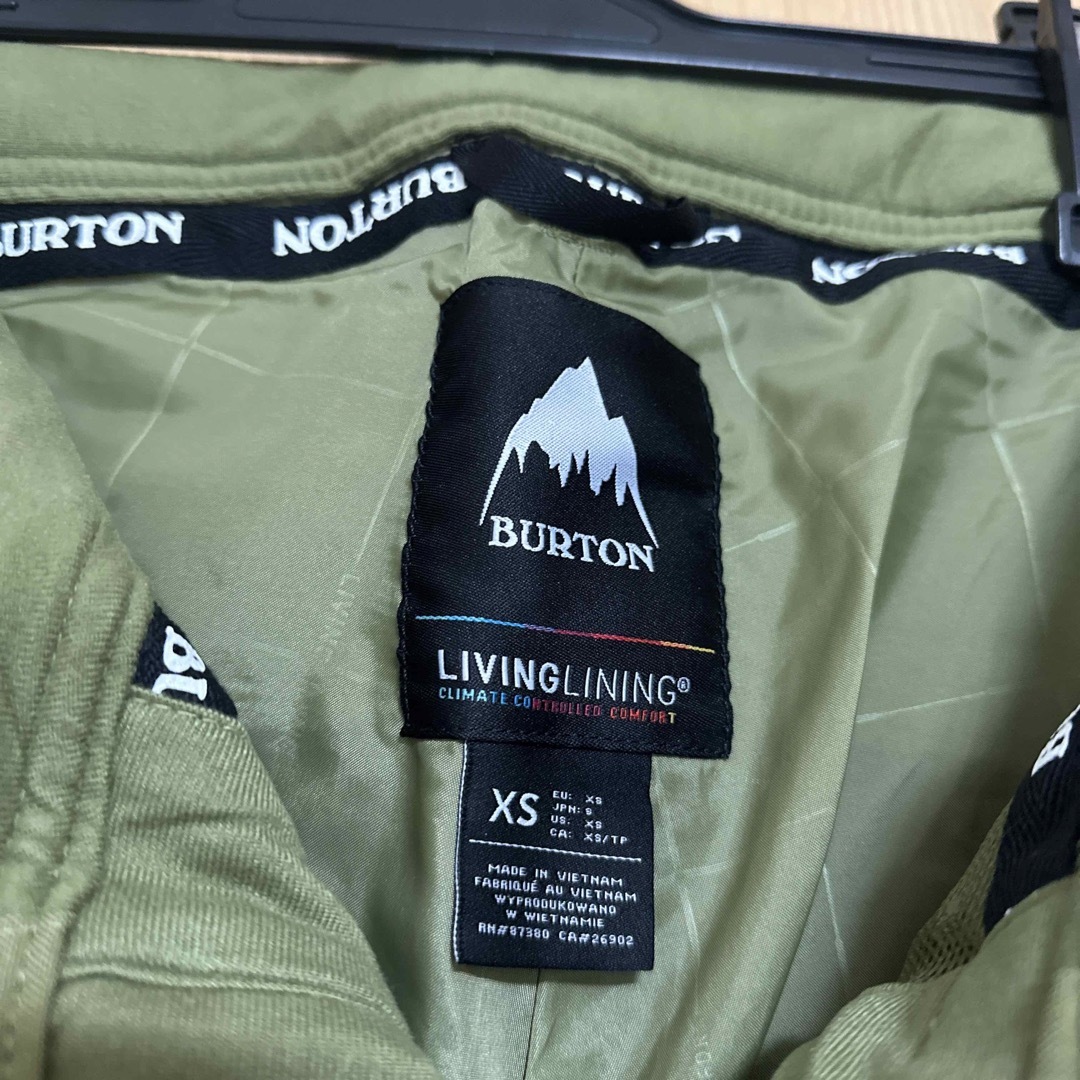 XSデザイン無地系新品未使用 Burton バートン スノーボード スノボ パンツ レディース 緑