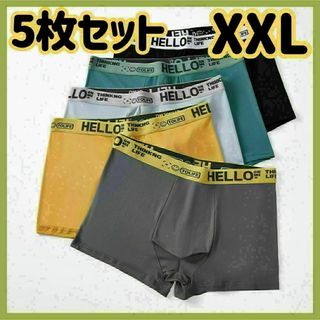 新品　未使用　ボクサーパンツ　下着　メンズ　XXL 大きいサイズ　5枚　セット(ボクサーパンツ)