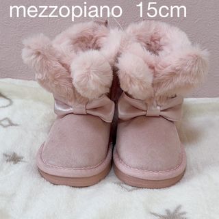 メゾピアノ(mezzo piano)のクリスマスSALE mezzo piano うさみみムートンブーツ 15cm(ブーツ)