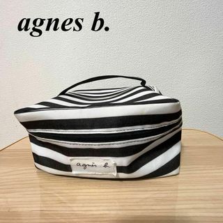 アニエスベー(agnes b.)の美品✨agnes b. アニエスベー ハンドバッグ/ポーチ ブラック＆ホワイト(ハンドバッグ)