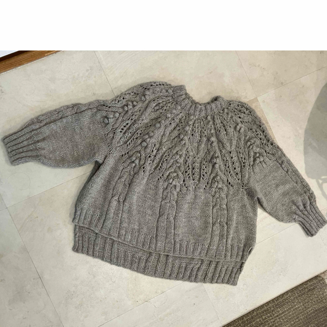 手編みセータートップス
