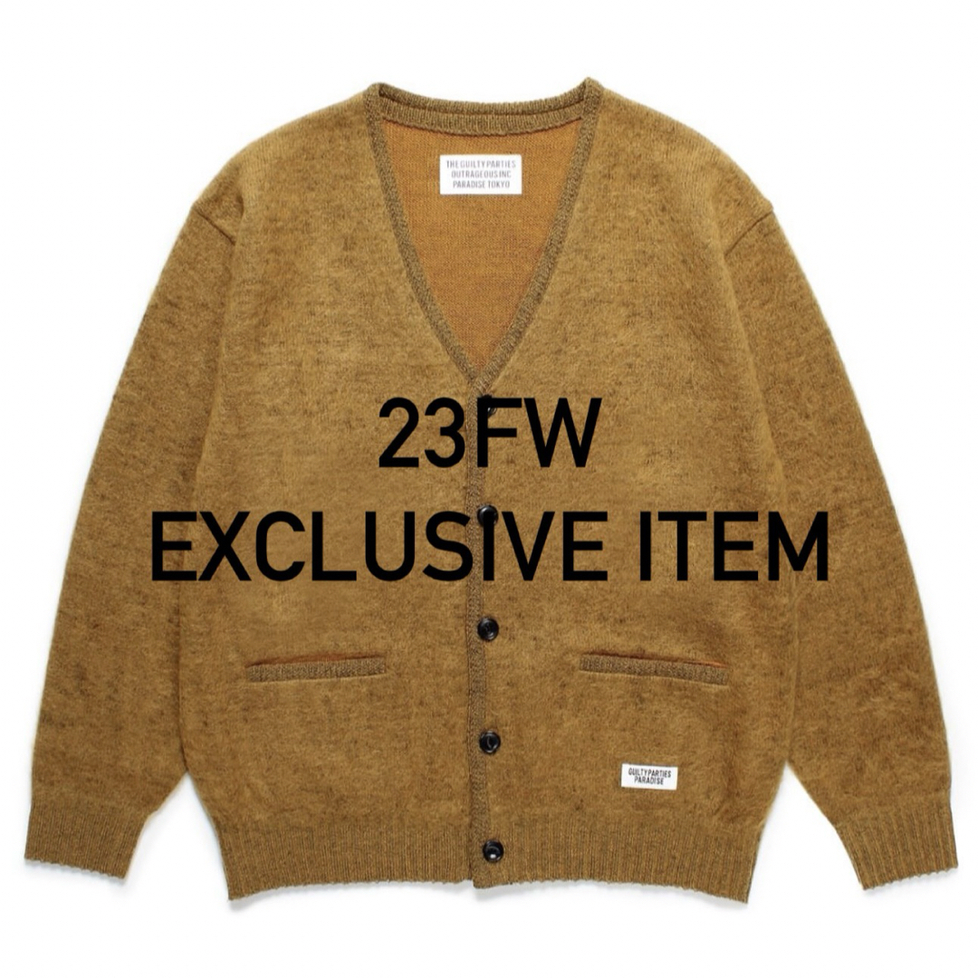 WACKO MARIA(ワコマリア)のWACKOMARIA MOHAIR KNIT CARDIGAN 23fw 限定 メンズのトップス(カーディガン)の商品写真