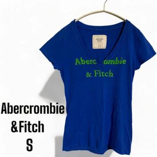 アバクロンビーアンドフィッチ(Abercrombie&Fitch)の[アバクロンビーアンドフィッチ] フェルト刺繍　ロゴＴシャツ  Sサイズ  難(Tシャツ(半袖/袖なし))