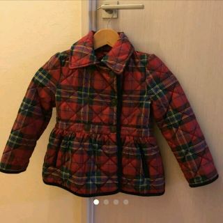 ポロラルフローレン(POLO RALPH LAUREN)のお値下げ！ラルフローレン 女の子に可愛いキルティングコート 美品 110   (コート)