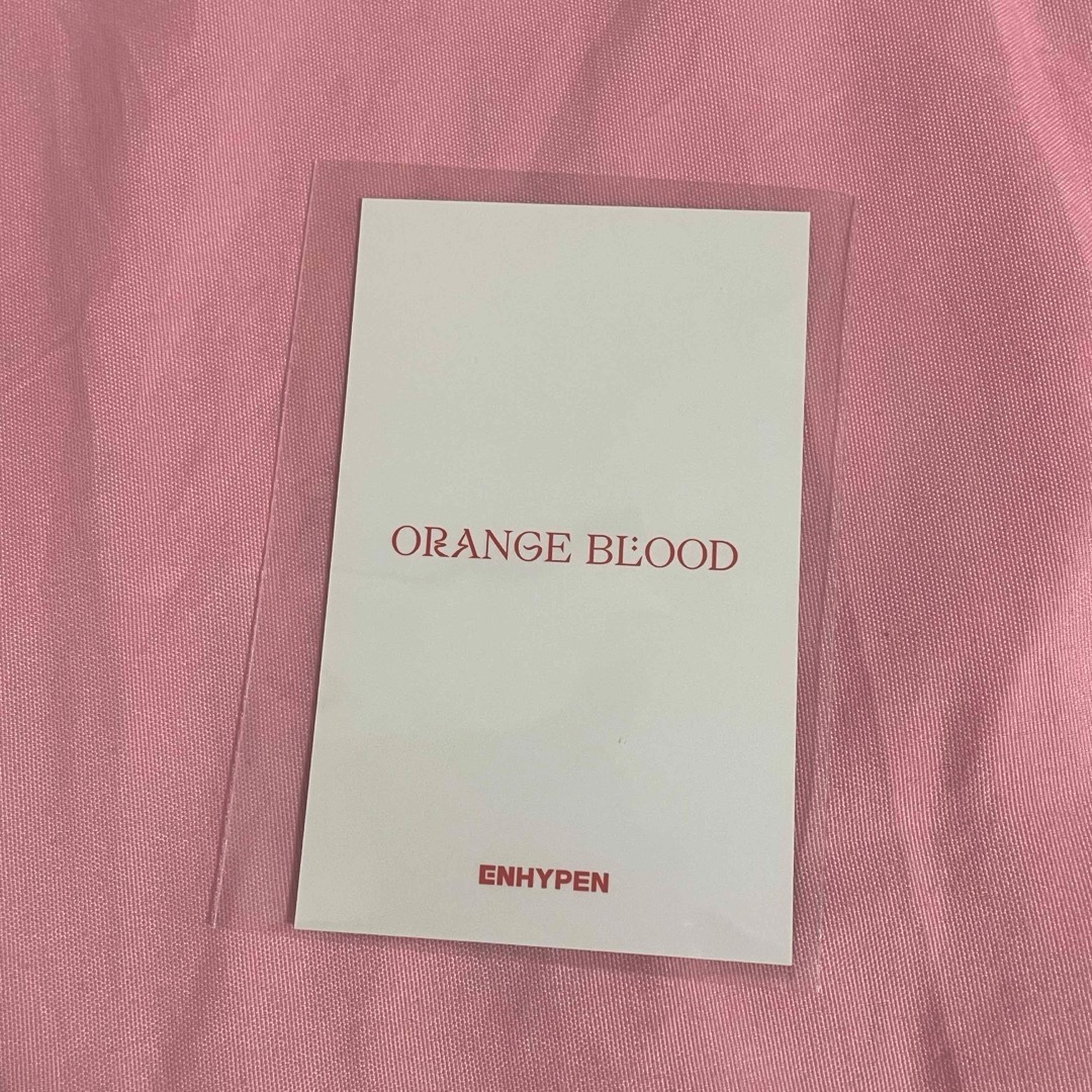 ENHYPEN(エンハイプン)のENHYPEN ORANGE BLOOD ユニバ  抽選 ヒスン エンタメ/ホビーのCD(K-POP/アジア)の商品写真