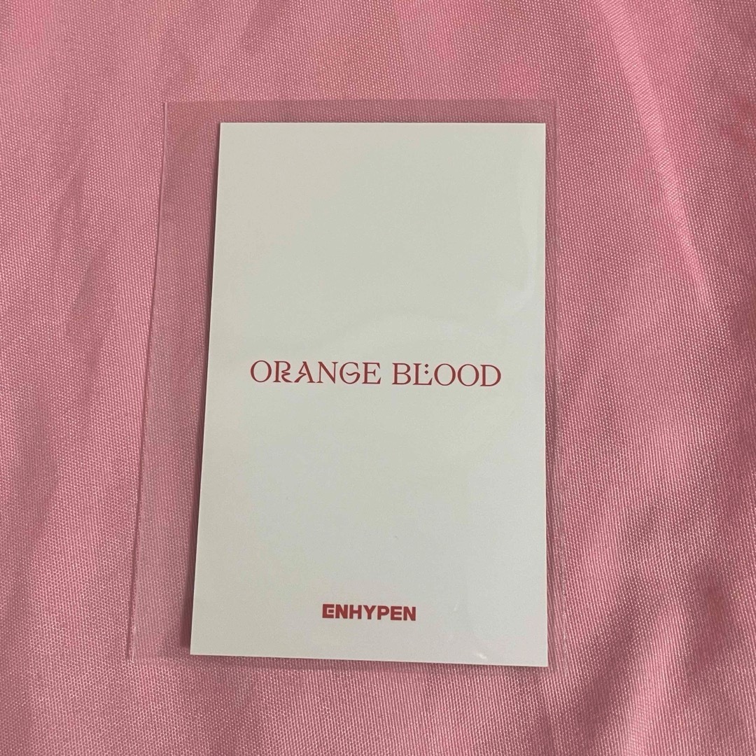 ENHYPEN(エンハイプン)のENHYPEN ORANGE BLOOD ユニバ  抽選 ジェイク JAKE エンタメ/ホビーのCD(K-POP/アジア)の商品写真