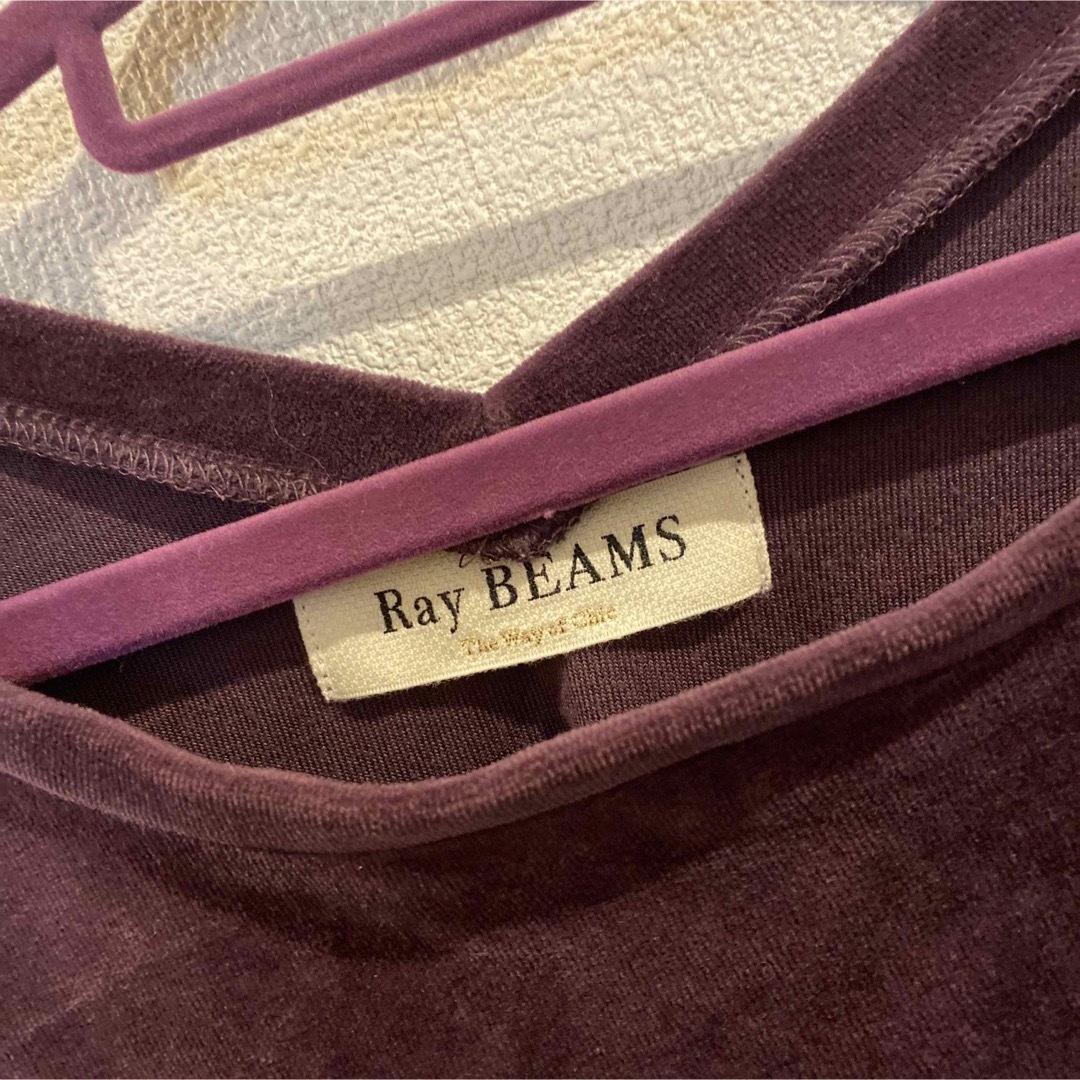 Ray BEAMS(レイビームス)のビームススエードトップス レディースのトップス(Tシャツ(長袖/七分))の商品写真