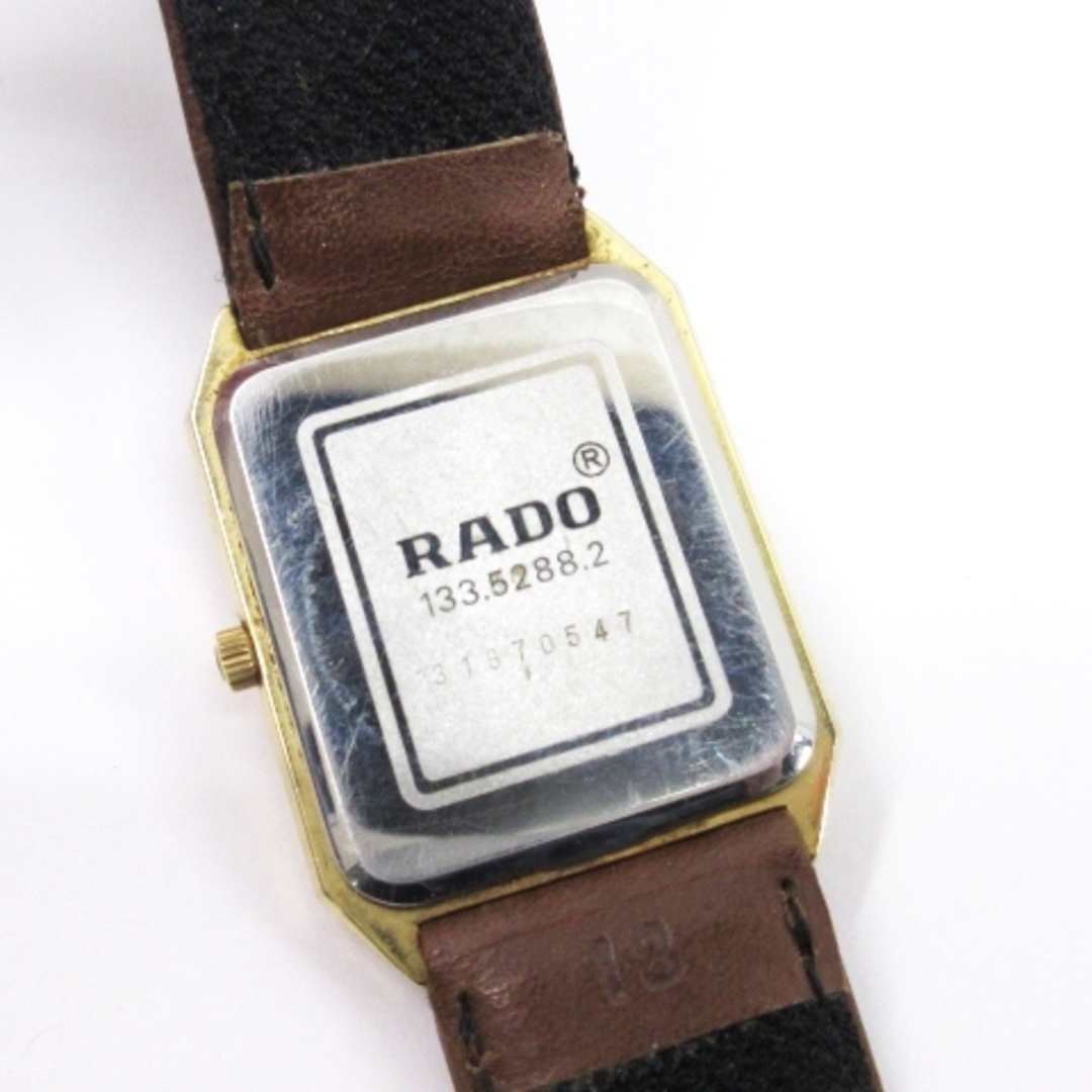 RADO(ラドー)のラドー RADO スクエア 腕時計 クォーツ ゴールド文字盤 ■ECS レディースのファッション小物(腕時計)の商品写真