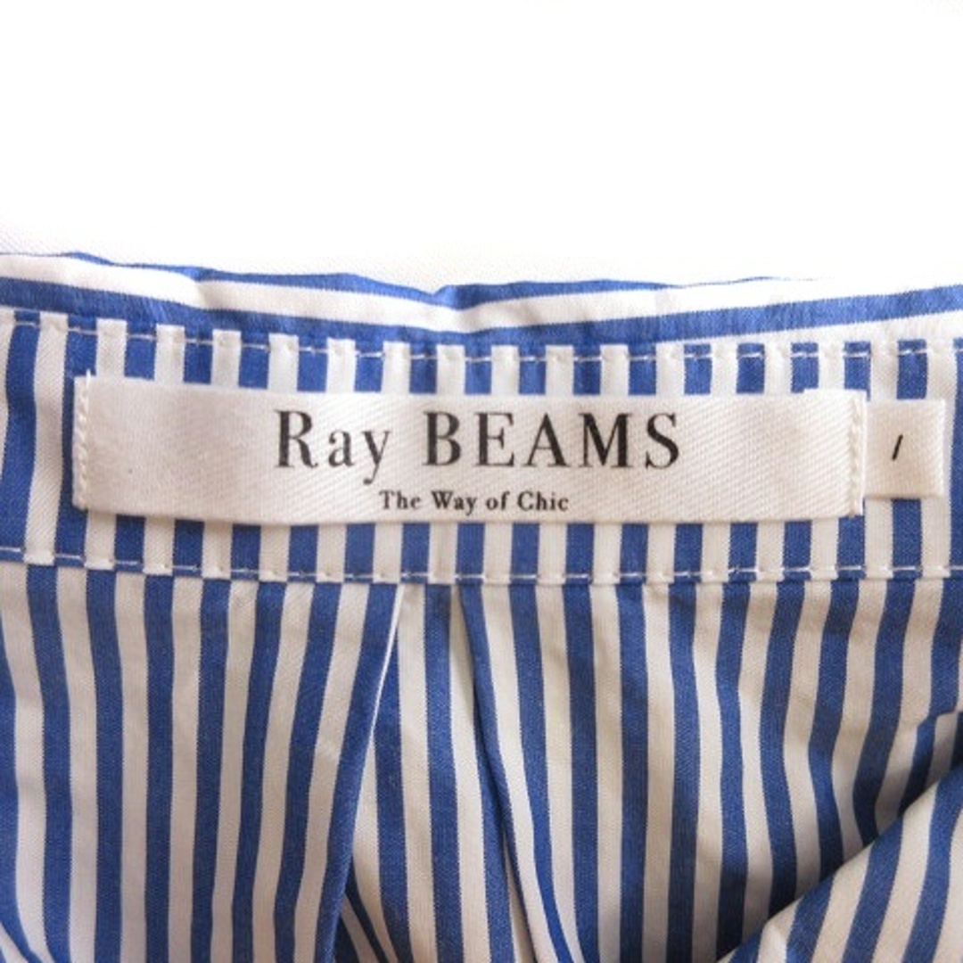 Ray BEAMS(レイビームス)のレイビームス シャツワンピース ストライプ ロング 青系 1 M位 ■GY14 レディースのワンピース(ロングワンピース/マキシワンピース)の商品写真