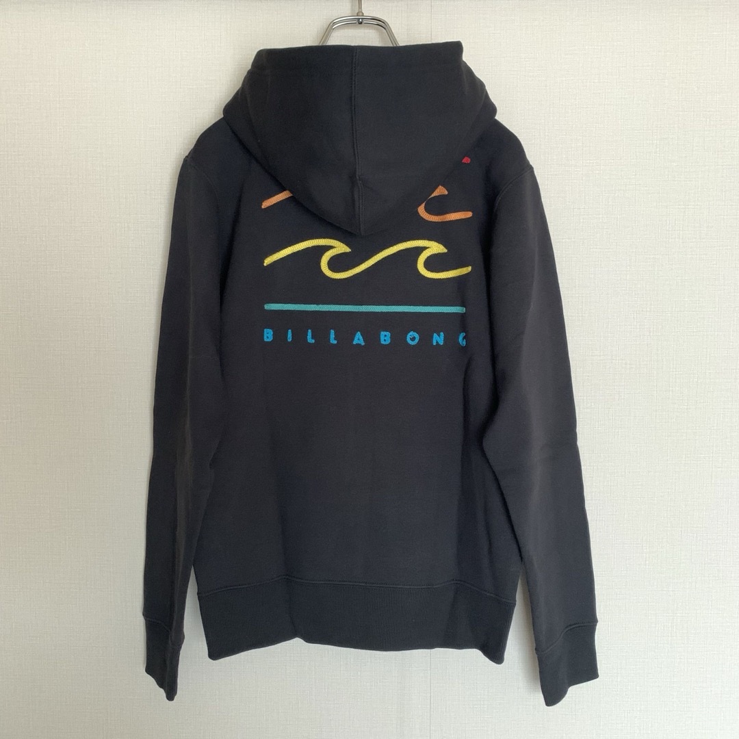 billabong(ビラボン)の美品 ビラボン バックプリントパーカー 裏起毛  プルオーバー XS メンズのトップス(パーカー)の商品写真