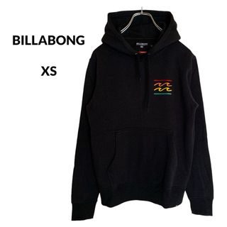 ビラボン(billabong)の美品 ビラボン バックプリントパーカー 裏起毛  プルオーバー XS(パーカー)