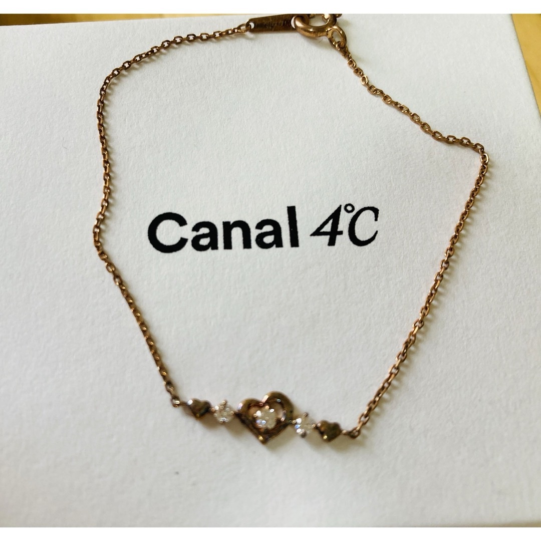 canal４℃(カナルヨンドシー)の4゜C ブレスレット ゴールド 美品 箱付き レディースのアクセサリー(ブレスレット/バングル)の商品写真