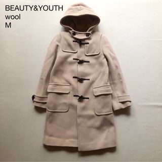 ビューティアンドユースユナイテッドアローズ(BEAUTY&YOUTH UNITED ARROWS)の486美品ビューティ＆ユース4.5万ウールダッフルコートMライトベージュ(ダッフルコート)