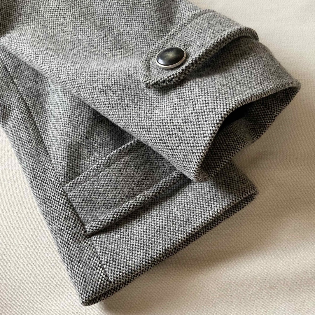 A.P.C - APC ウール ツイード ダブルブレスト ロング コート 36 A.P.C - APC ウール ツイード ダブルブレスト ロング コート 36
