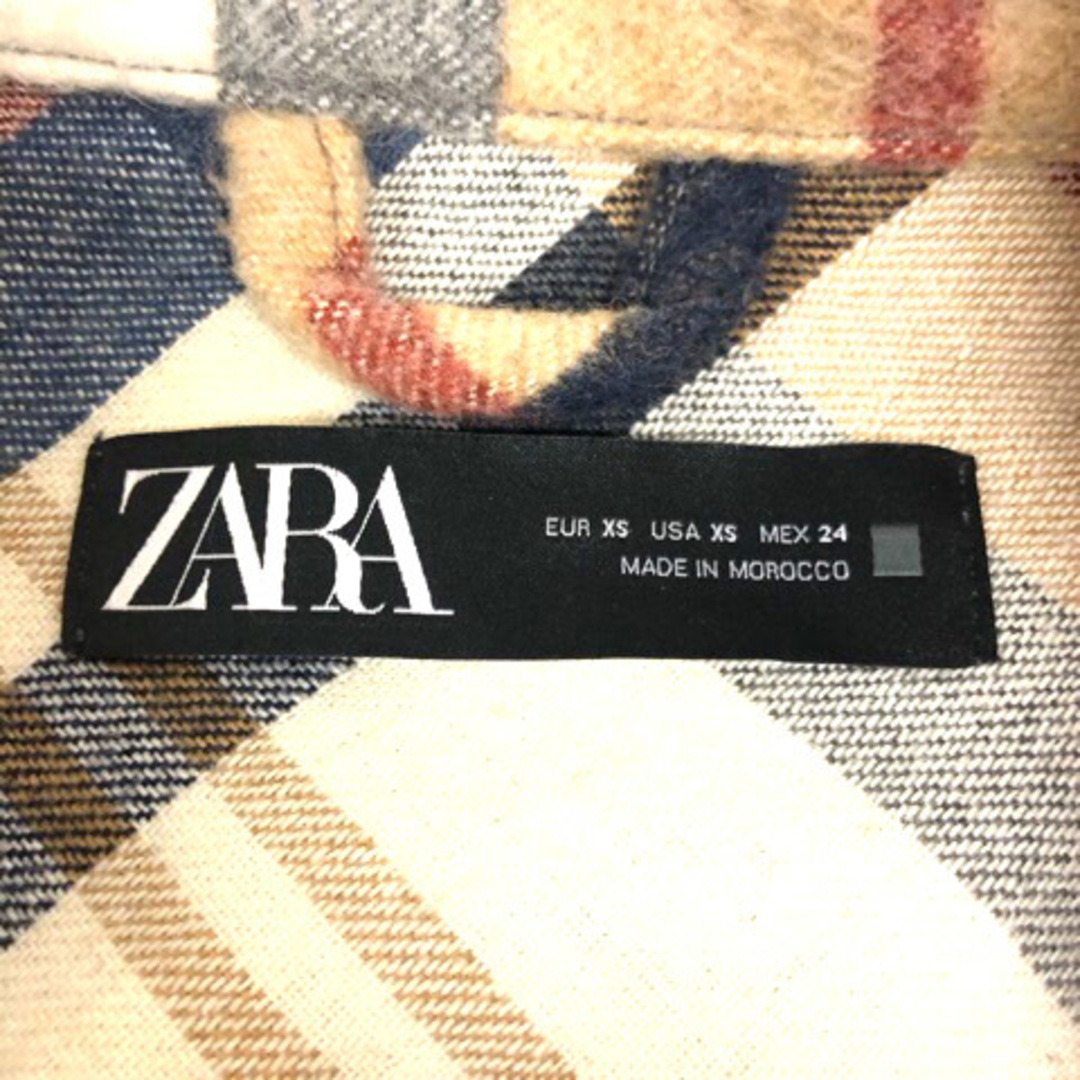 ZARA(ザラ)のZARA シャツジャケット オーバーサイズ チェック XS マルチカラー レディースのジャケット/アウター(ブルゾン)の商品写真