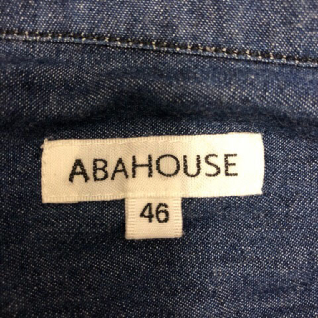 ABAHOUSE(アバハウス)のアバハウス シャツ カジュアルシャツ デニムシャツ 46 インディゴブルー メンズのトップス(シャツ)の商品写真