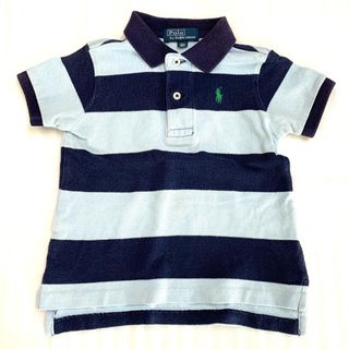 ポロラルフローレン(POLO RALPH LAUREN)の80㎝　ラルフローレン　半袖 シャツ 青ボーダー　231202134(シャツ/カットソー)