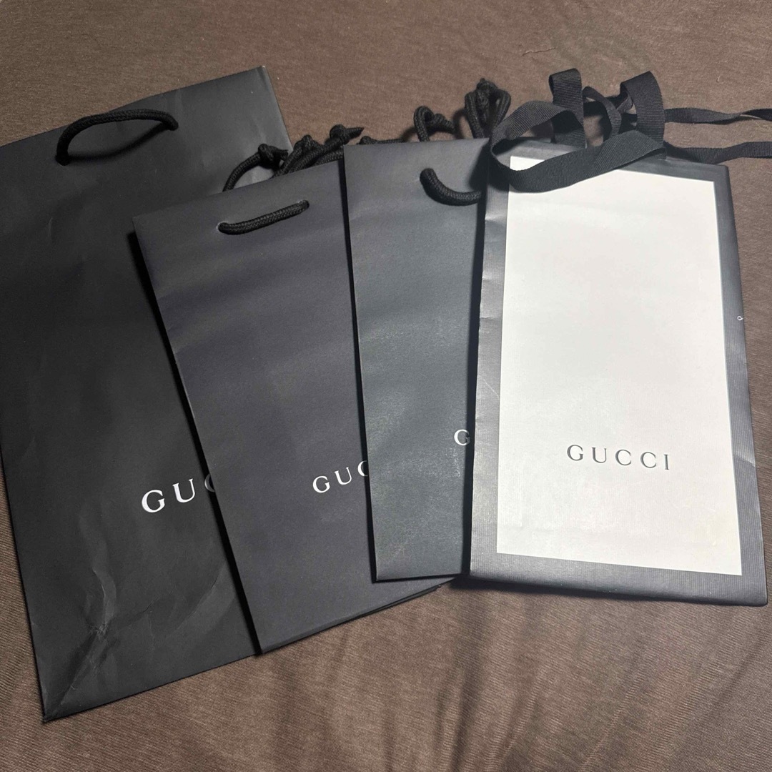 Gucci(グッチ)のGUCCI グッチ ショップ袋 ショッパー 4枚セット レディースのバッグ(ショップ袋)の商品写真