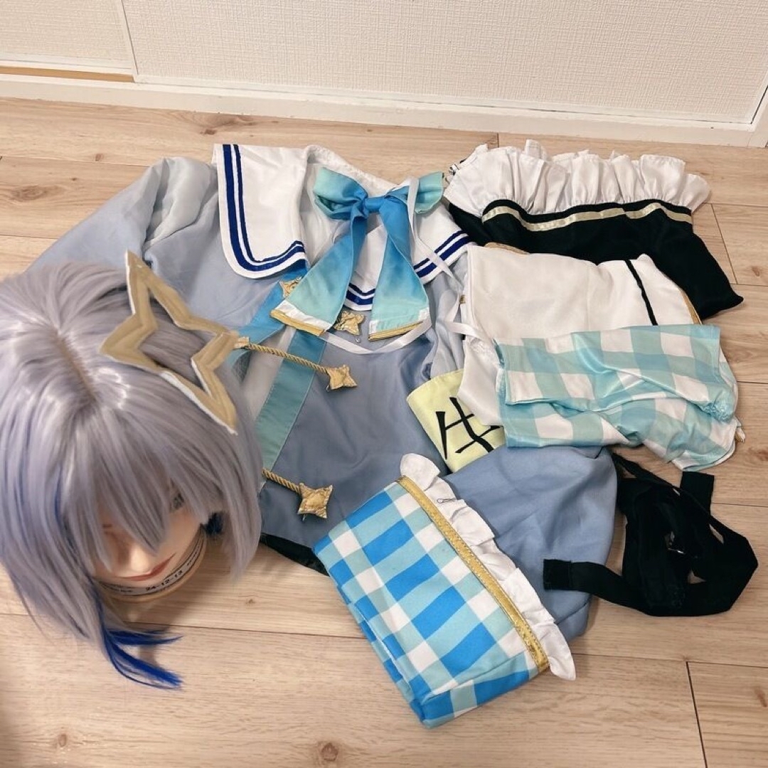 コミケ ホロライブ コスプレ フルセット ウィッグ付 天音かなた コミケ ホロライブ コスプレ フルセット ウィッグ付 天音かなた